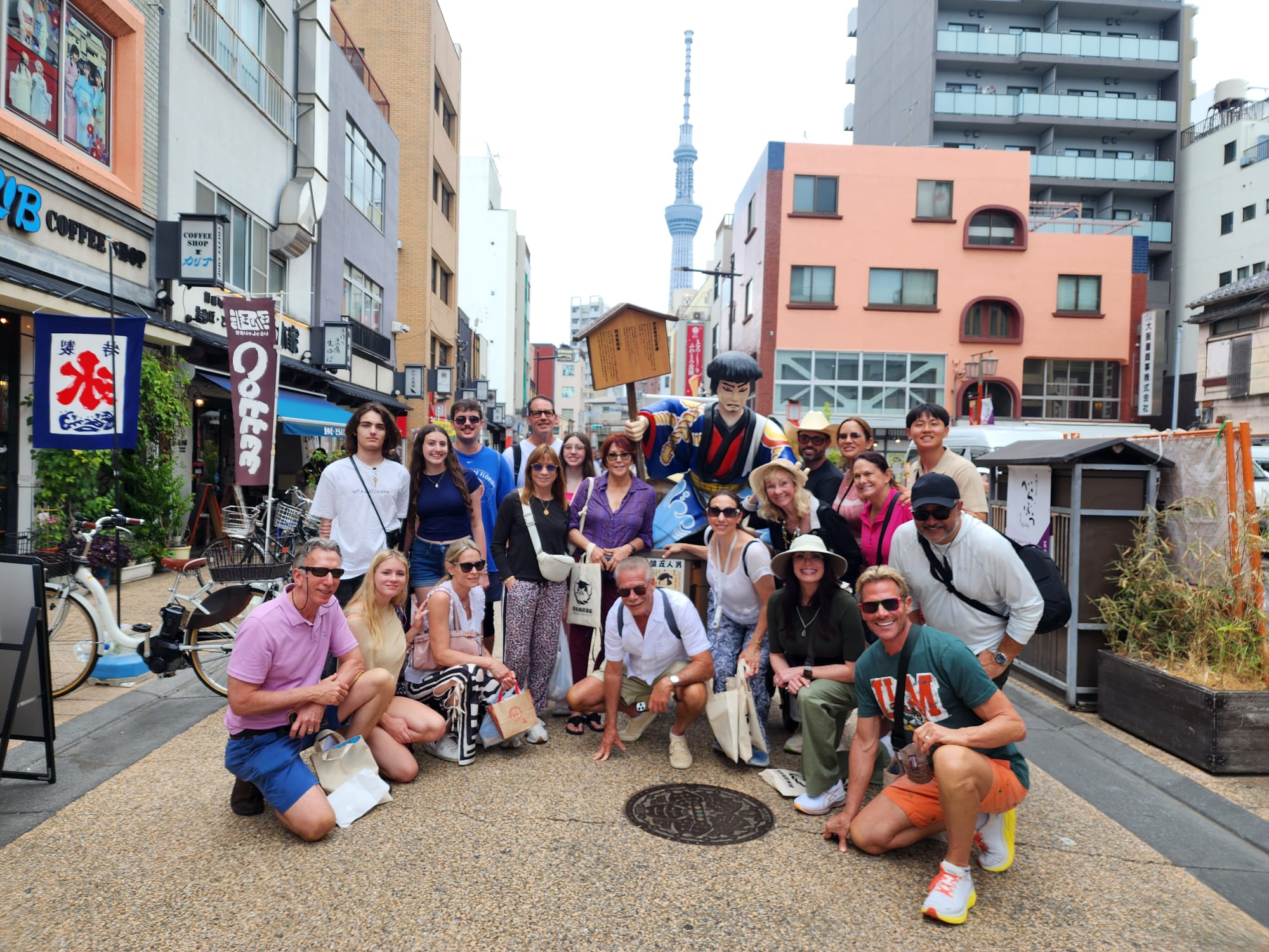 Guests exploring hidden alley in Tokyo